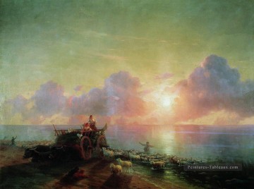 Ivan Aivazovsky œuvres - sheepdip 1878 Romantique Ivan Aivazovsky russe